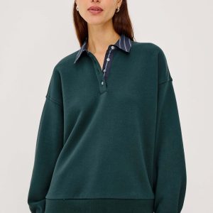Relaxed Essential Polo Sweatshirt